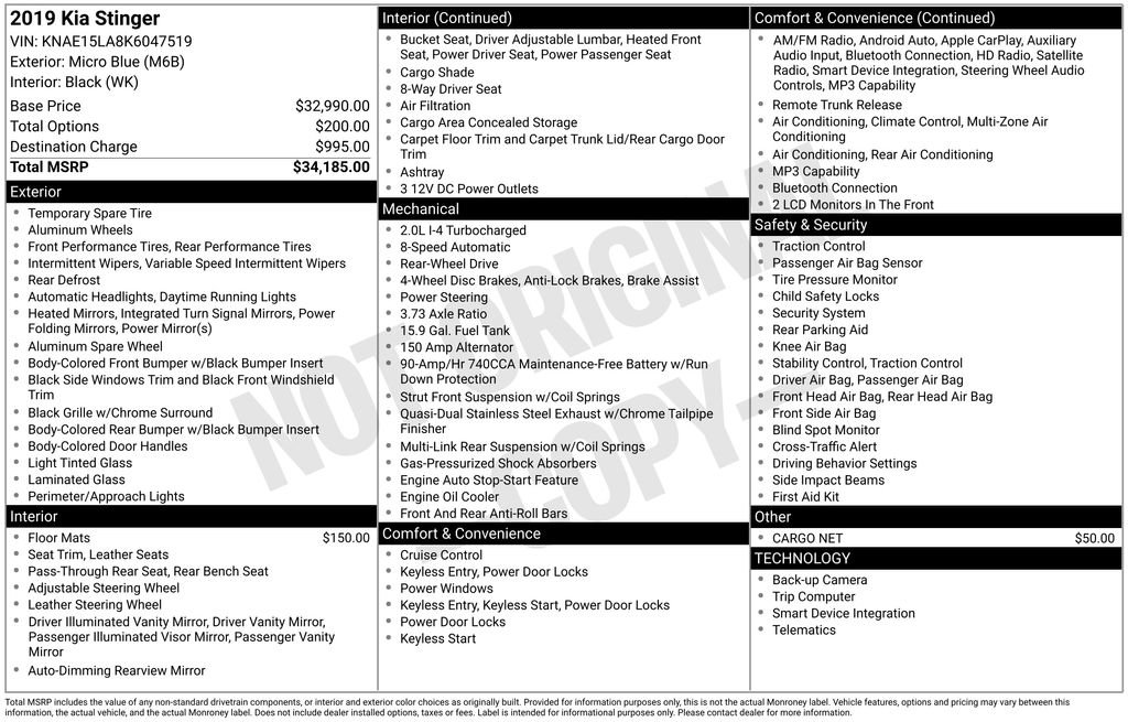 Used 2019 Kia Stinger image 3