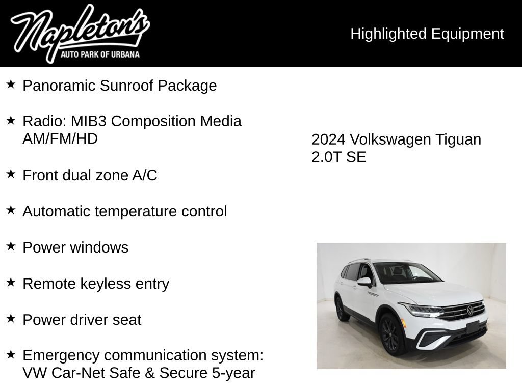 Used 2024 Volkswagen Tiguan SE AWD/4WD image 15
