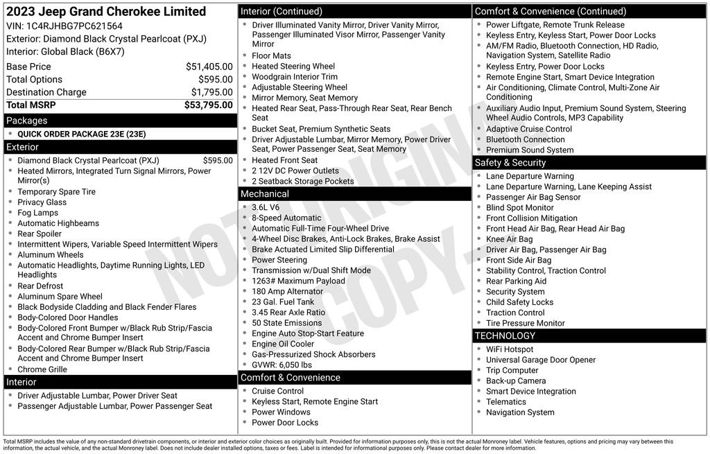 Used 2023 Jeep Grand Cherokee Limited AWD/4WD image 36