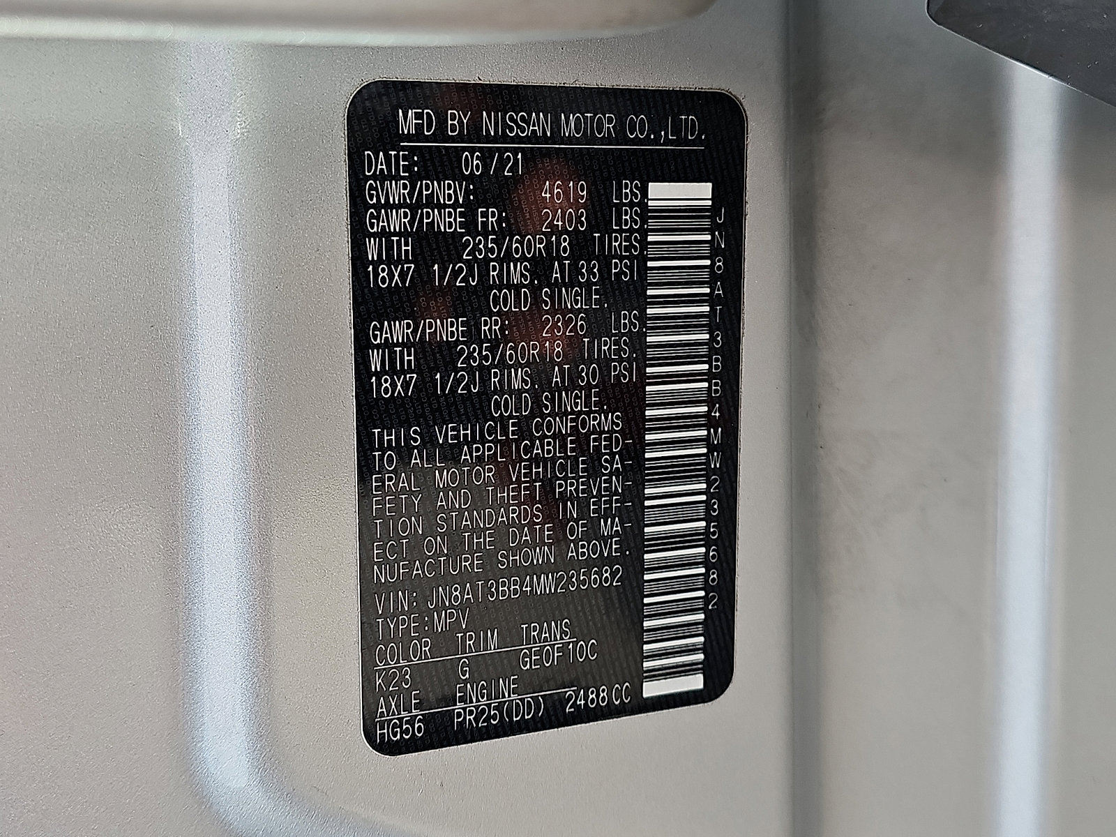 Certified 2021 Nissan Rogue SV w/ Premium Package image 28