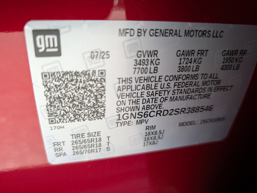 New 2025 Chevrolet Suburban LT w/ Comfort Package image 23