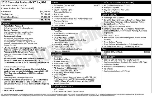 New 2026 Chevrolet Equinox EV LT FWD image 25