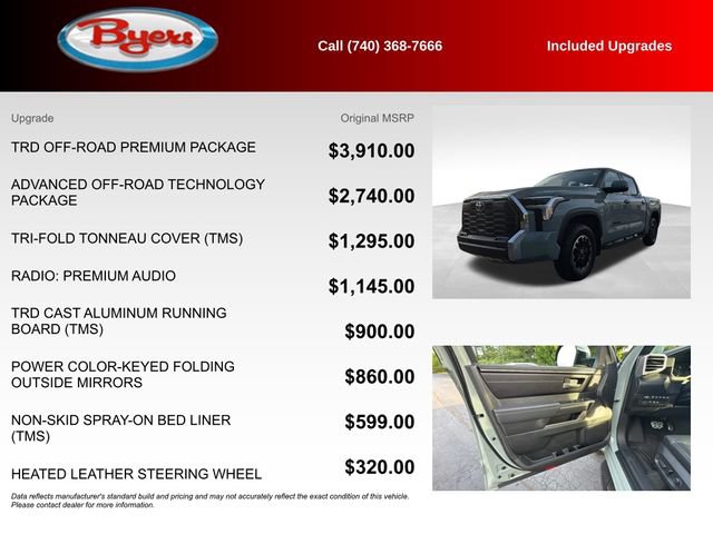 Used 2025 Toyota Tundra SR5 w/ TRD Off-Road Premium Package AWD/4WD image 5