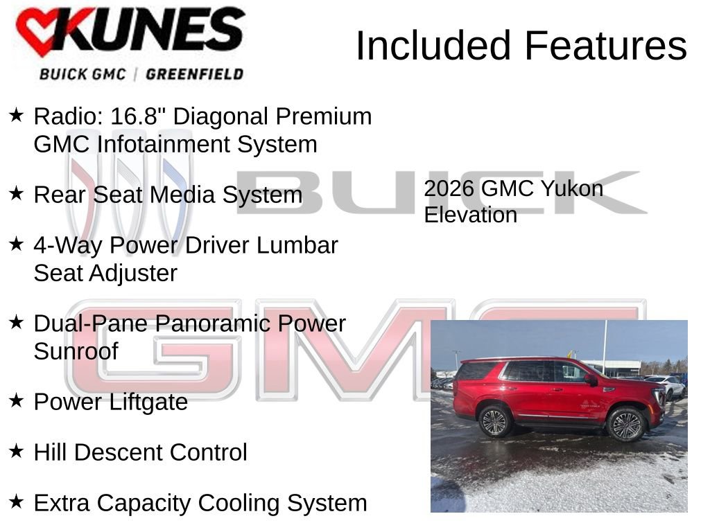 New 2026 GMC Yukon Elevation w/ Elevation Premium Package image 4