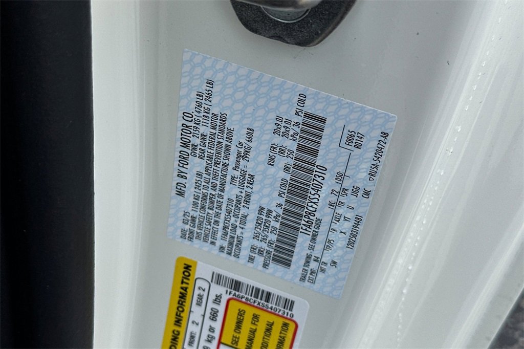 New 2025 Ford Mustang GT Premium w/ 60th Anniversary Package image 21