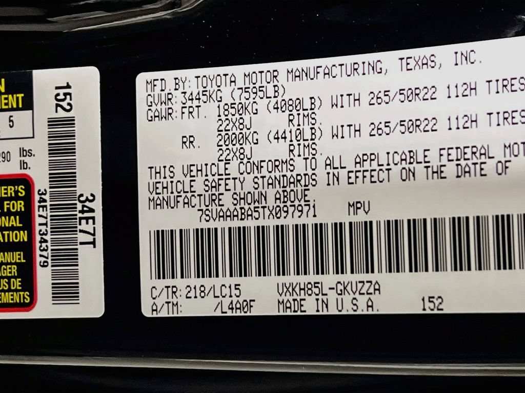 New 2026 Toyota Sequoia Capstone AWD/4WD image 24