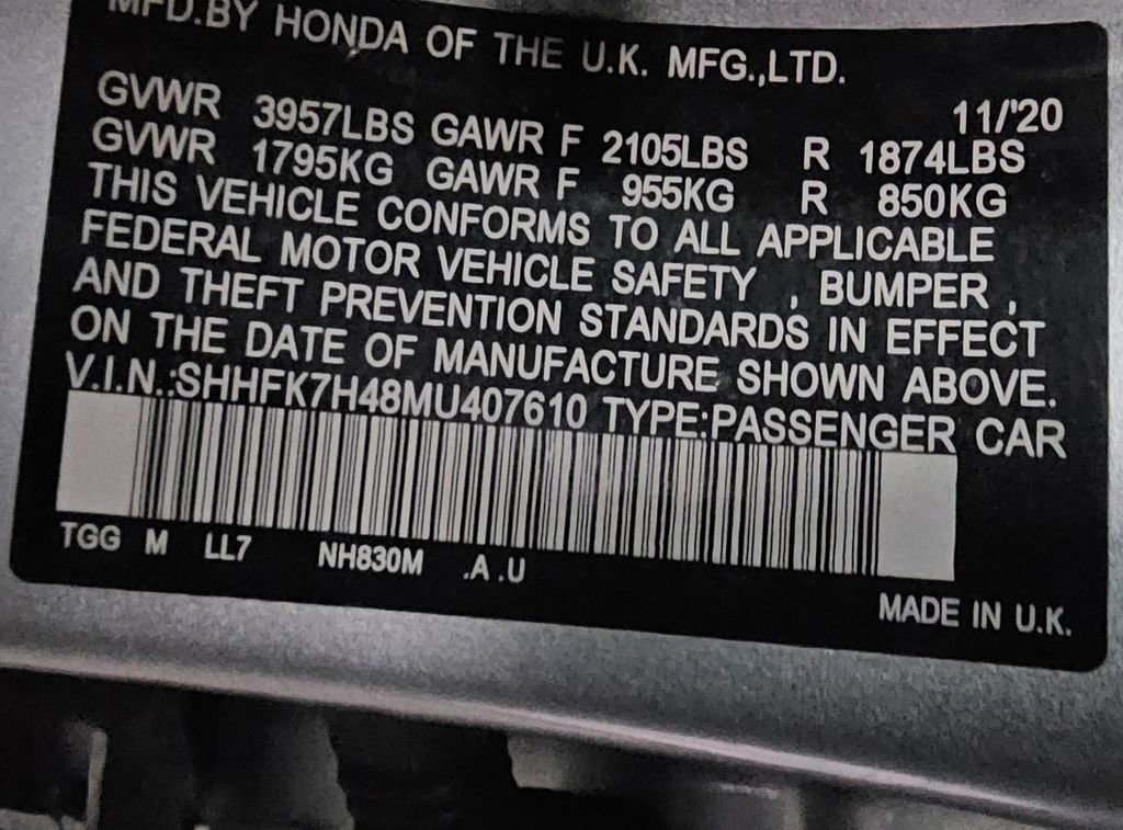 Used 2021 Honda Civic Sport image 12