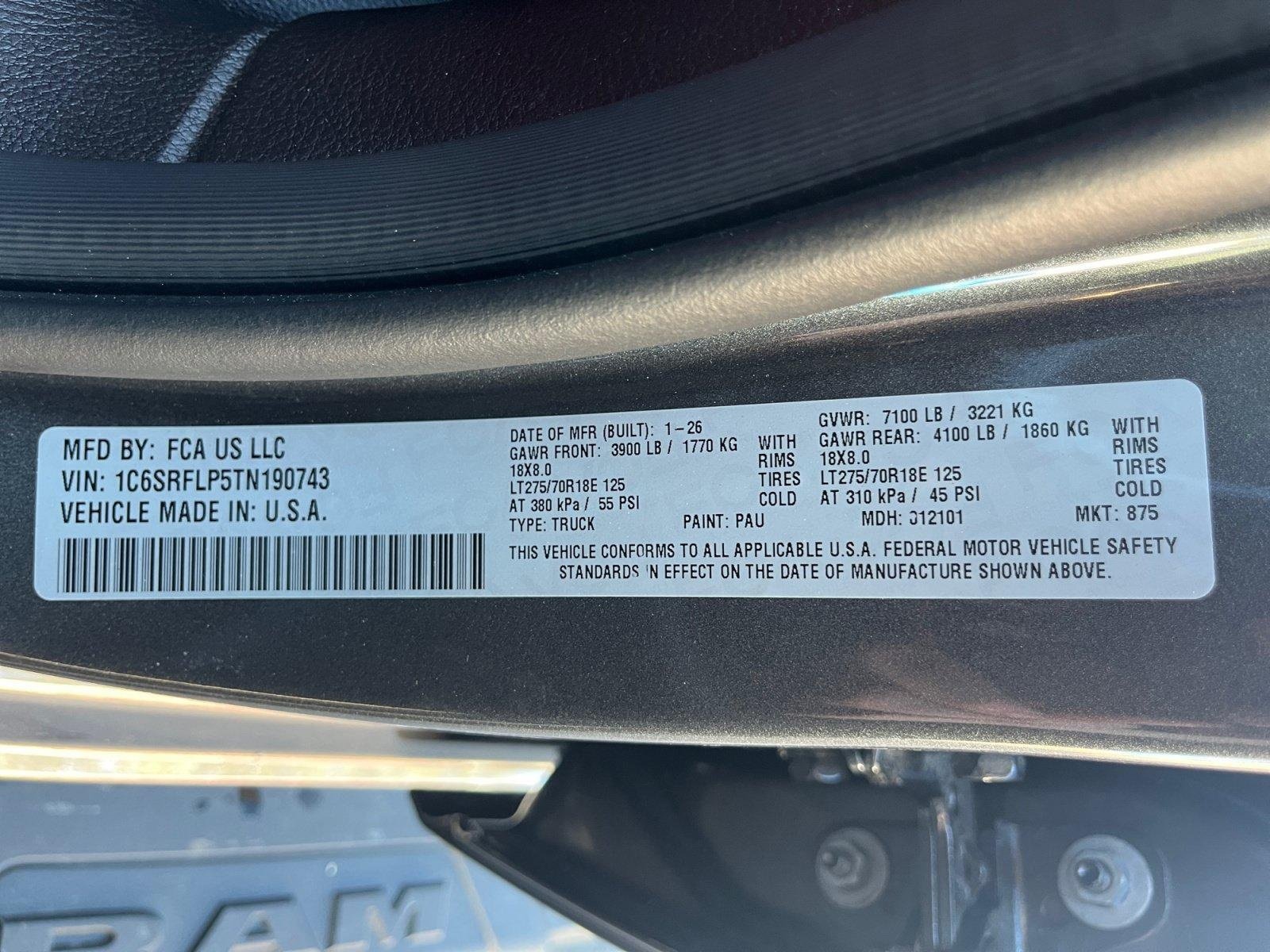 New 2026 RAM 1500 Rebel w/ Bed Utility Group AWD/4WD image 31