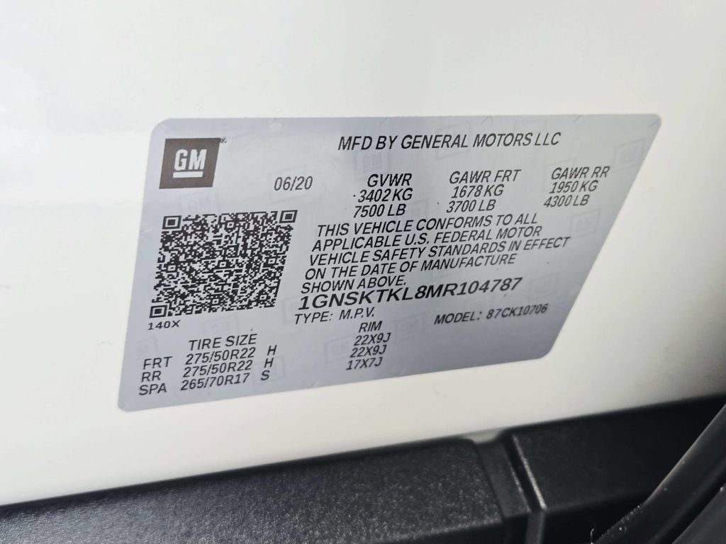 Used 2021 Chevrolet Tahoe High Country w/ Premium Package image 45