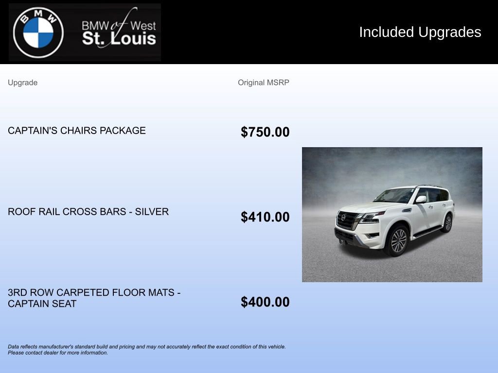 Used 2024 Nissan Armada SL w/ Captain's Chairs Package image 19