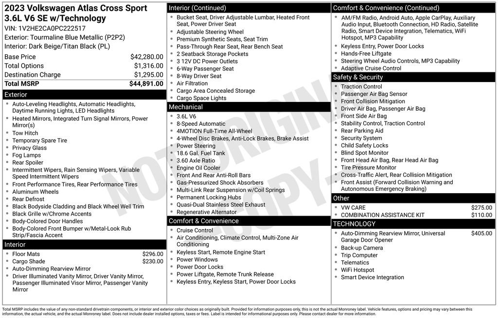 Used 2023 Volkswagen Atlas Cross Sport SE image 6