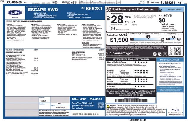 New 2025 Ford Escape Active w/ Cold Weather Package AWD/4WD image 4