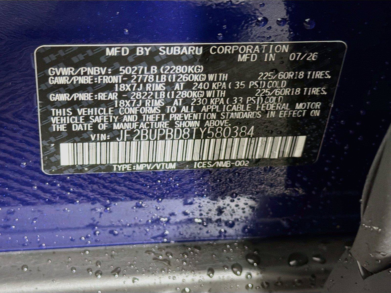 New 2026 Subaru Outback Premium AWD/4WD image 38