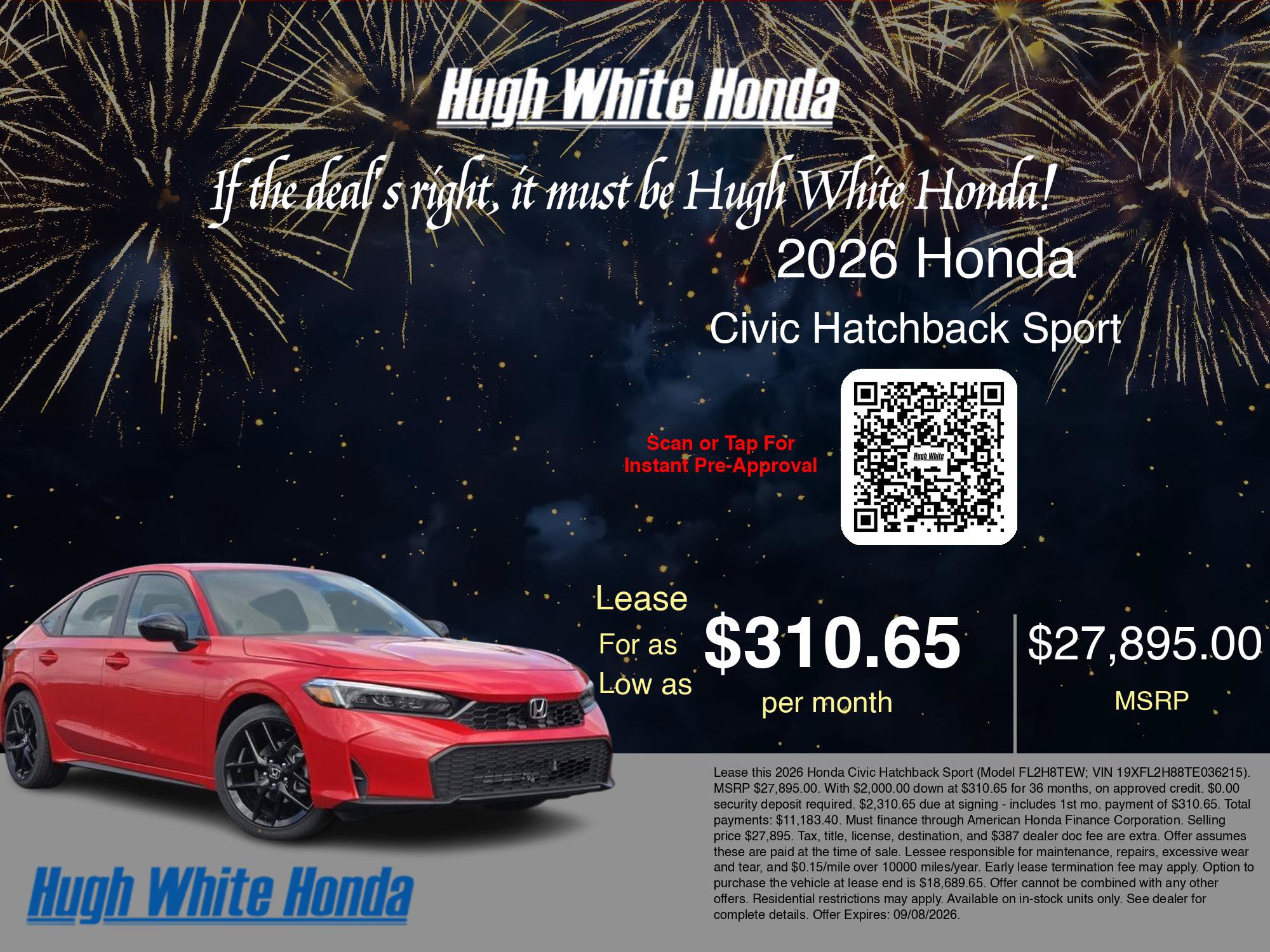 New 2026 Honda Civic Sport image 3