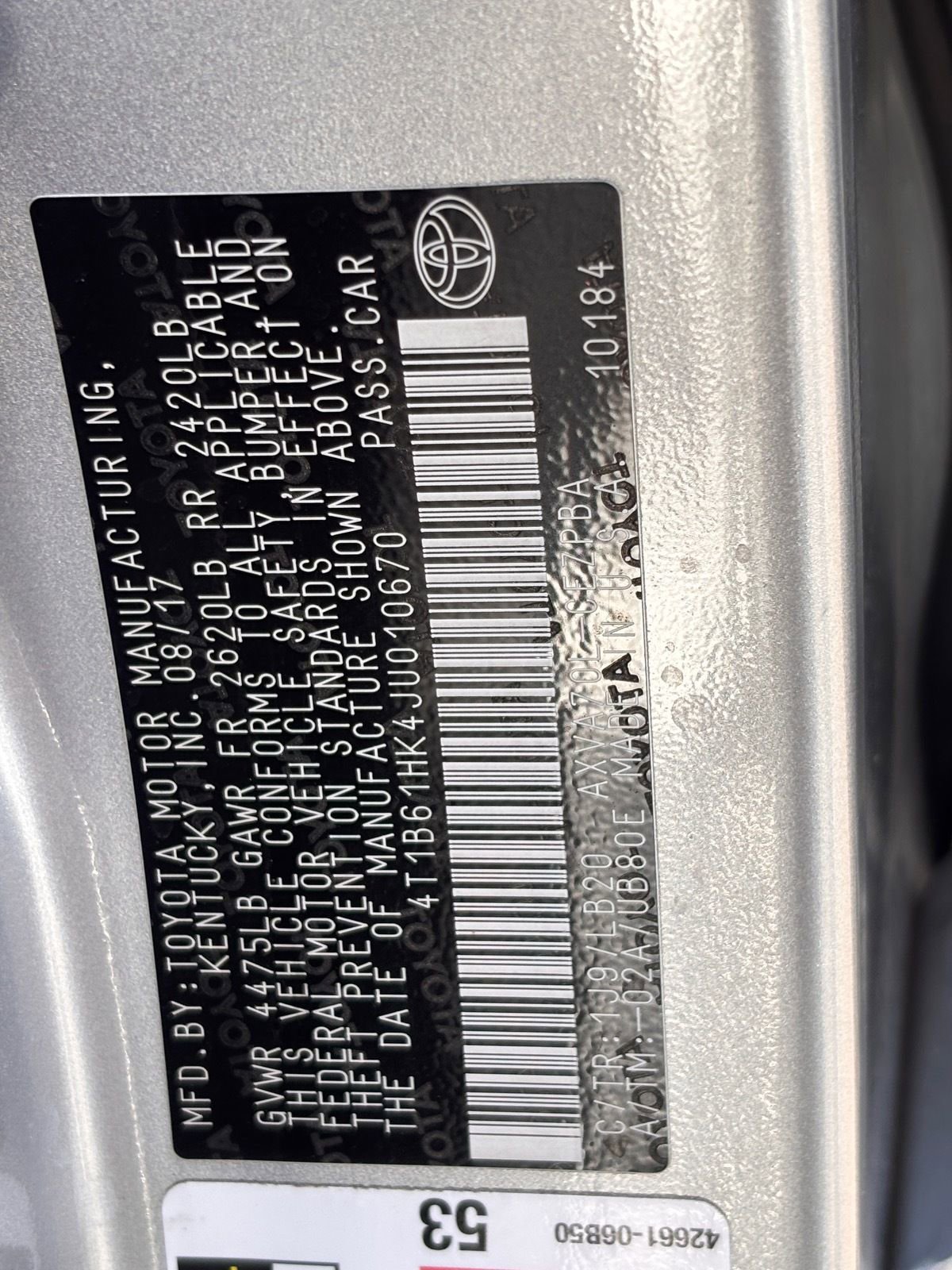 Used 2018 Toyota Camry XSE FWD image 35