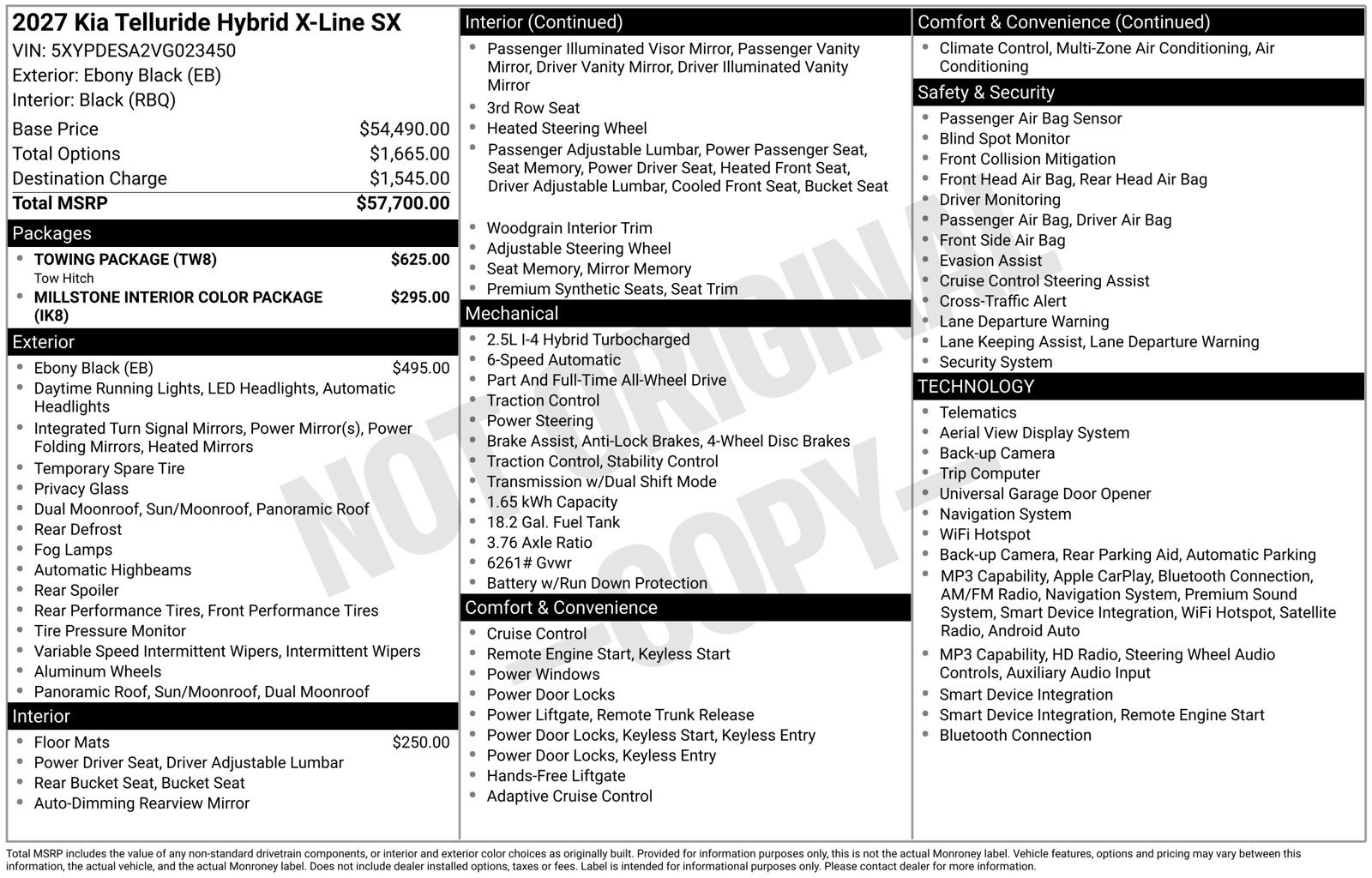 New 2027 Kia Telluride SX X-Line w/ Towing Package AWD/4WD image 31