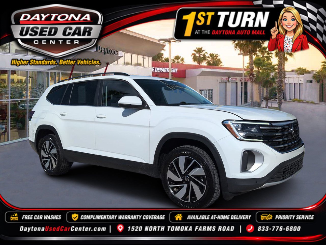 Used 2025 Volkswagen Atlas SE FWD image 1