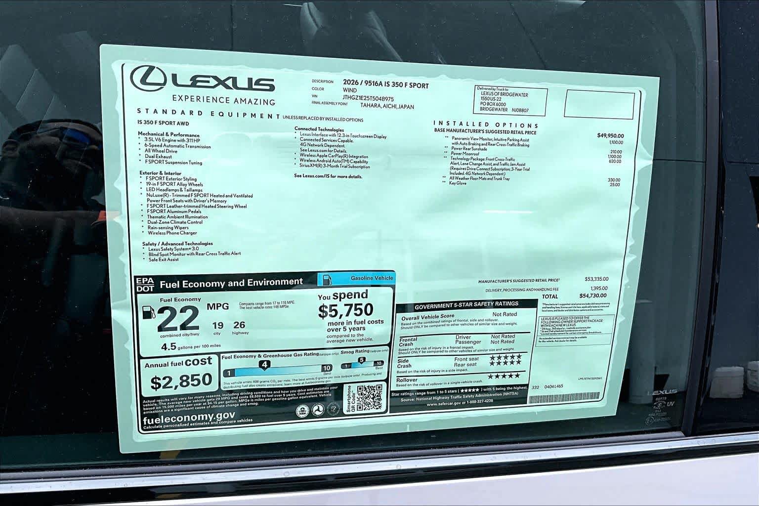 New 2026 Lexus IS 350 F Sport AWD/4WD image 21