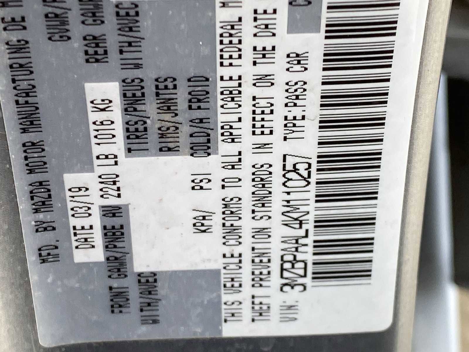 Used 2019 MAZDA MAZDA3 Sedan w/ Select Package image 21