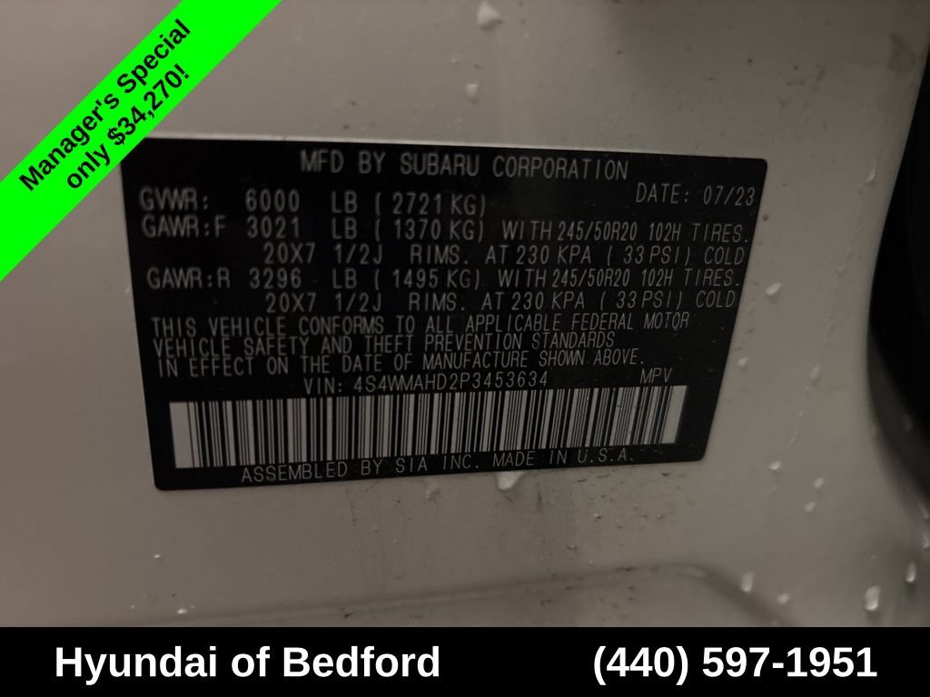 Used 2023 Subaru Ascent Onyx Edition AWD/4WD image 13