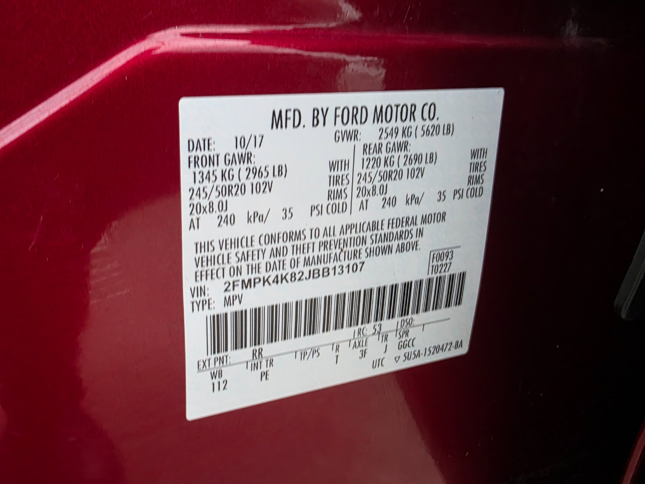 Used 2018 Ford Edge Titanium w/ Equipment Group 302A image 33