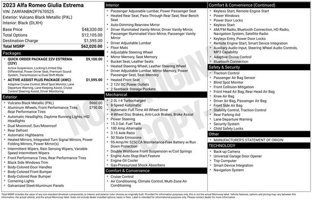 Used 2023 Alfa Romeo Giulia Estrema image 36