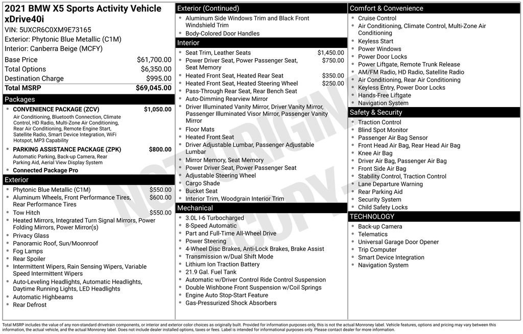 Used 2021 BMW X5 xDrive40i w/ Convenience Package image 31