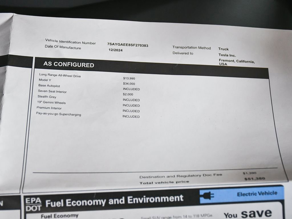 Used 2025 Tesla Model Y Long Range AWD/4WD image 68