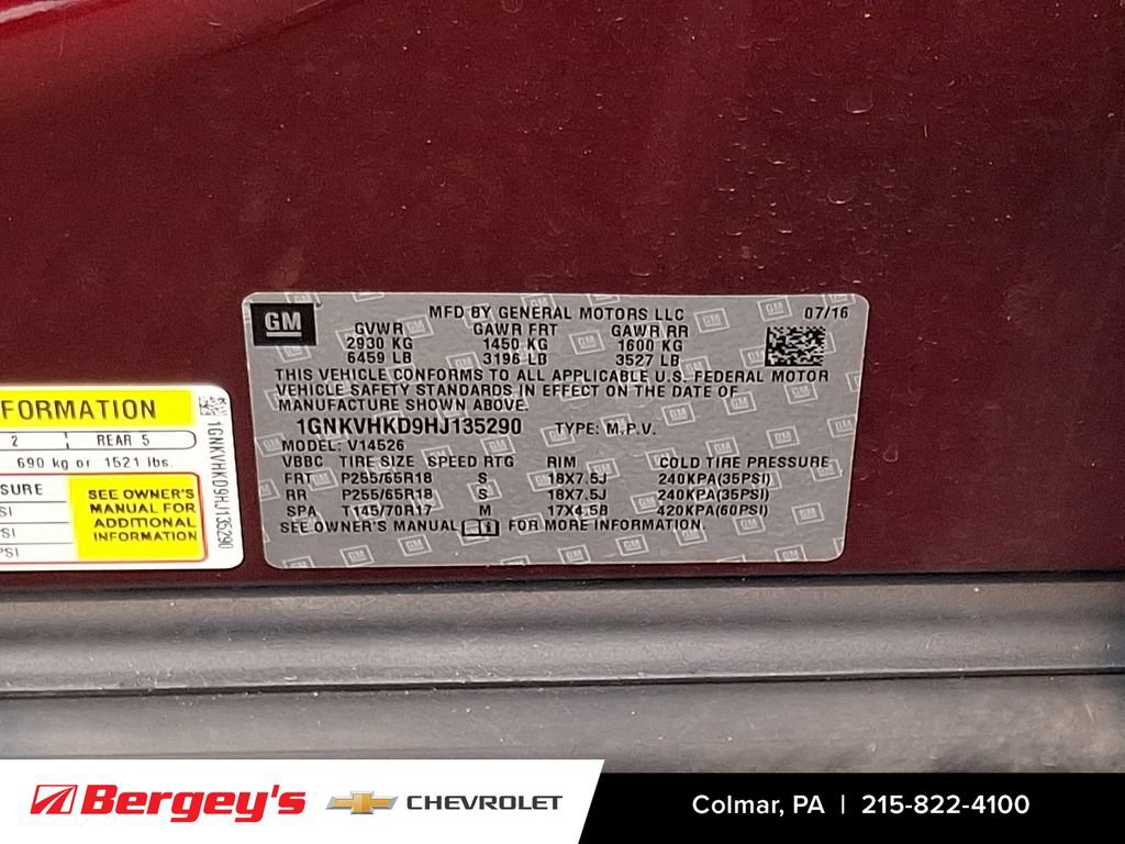Certified 2017 Chevrolet Traverse LT AWD/4WD image 29
