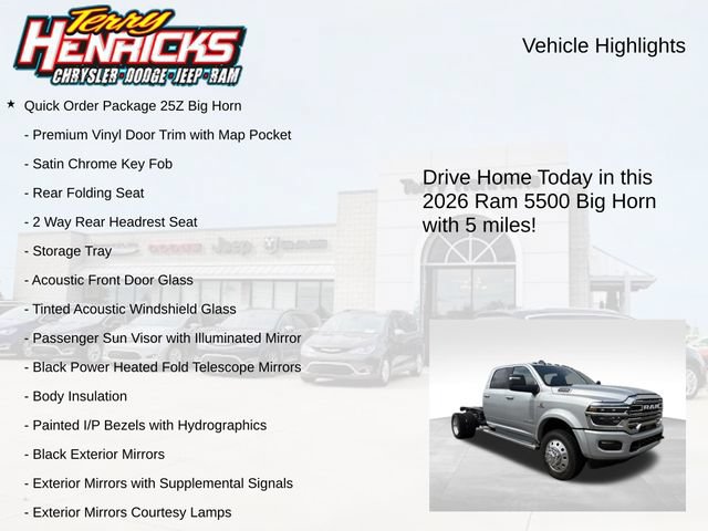 New 2026 RAM 5500 4x4 Crew Cab w/ Laramie Trim Package image 4