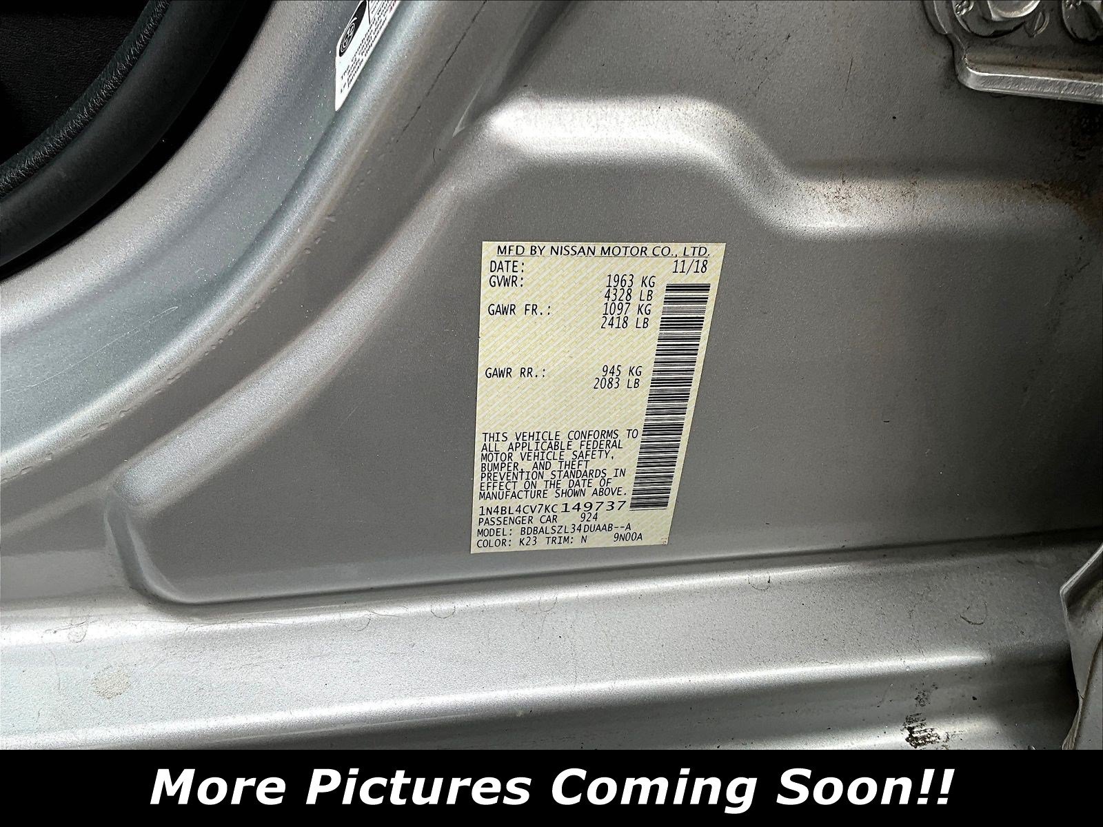 Used 2019 Nissan Altima 2.5 SR w/ SR Premium Package FWD image 6