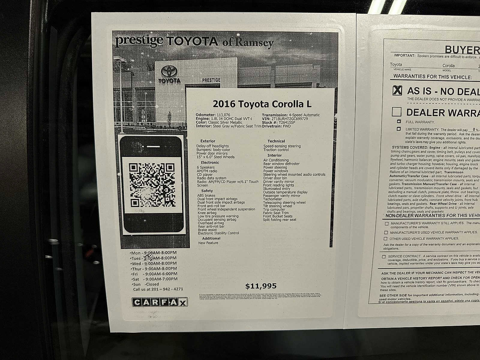 Used 2016 Toyota Corolla L image 13