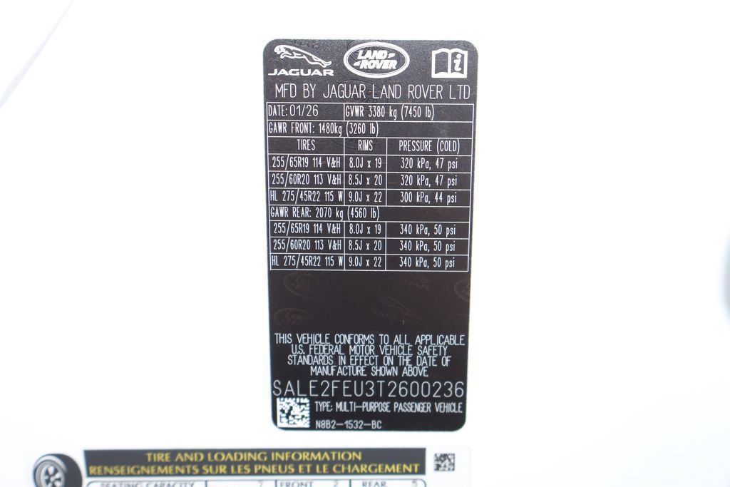 New 2026 Land Rover Defender 130 X-Dynamic SE AWD/4WD image 29
