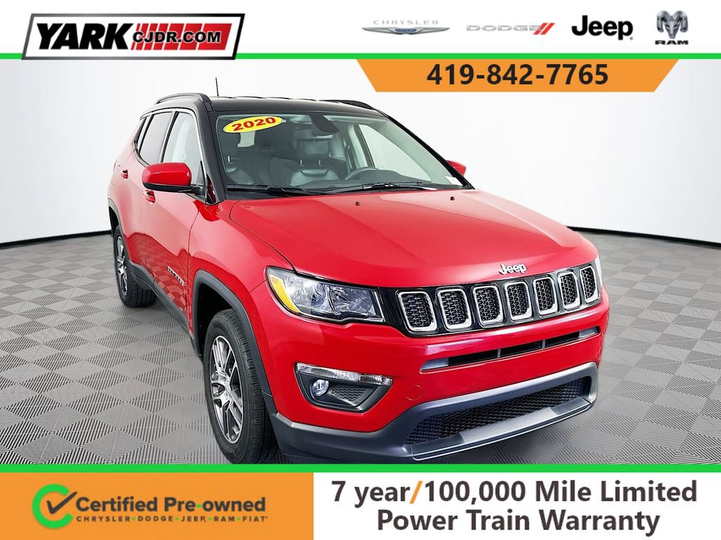 Certified 2020 Jeep Compass Latitude w/ Cold Weather Group AWD/4WD image 1