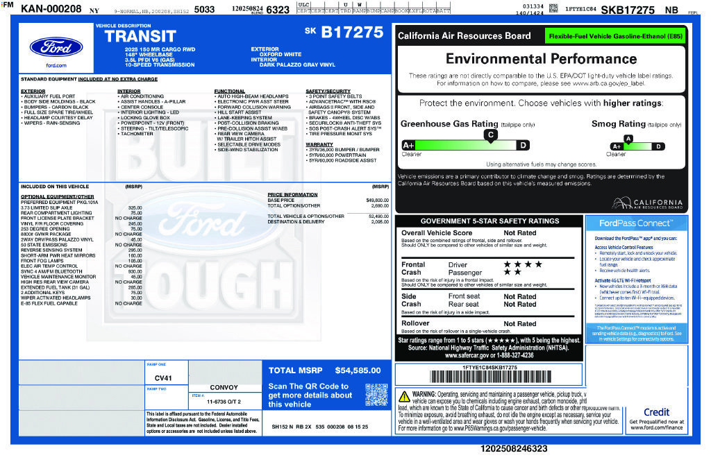New 2025 Ford Transit 150 148 Medium Roof RWD image 13