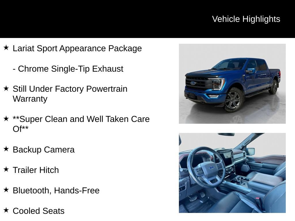 Used 2023 Ford F150 Lariat w/ Equipment Group 502A High AWD/4WD image 21