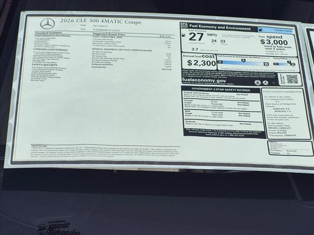 New 2026 Mercedes-Benz CLE 300 4MATIC Coupe image 17