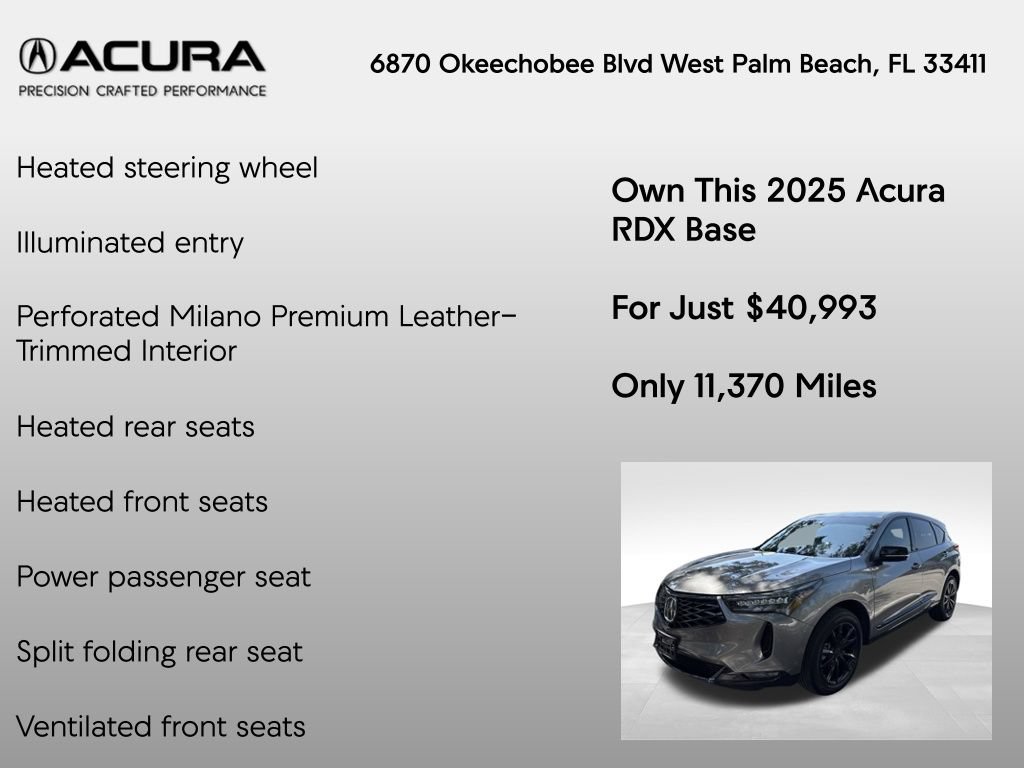 Certified 2025 Acura RDX A-Spec AWD/4WD image 20