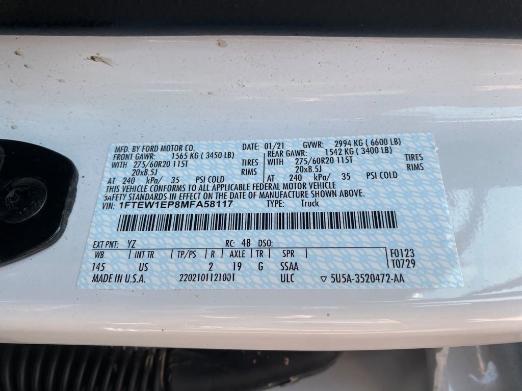 Used 2021 Ford F150 XLT w/ Equipment Group 302A High AWD/4WD image 13