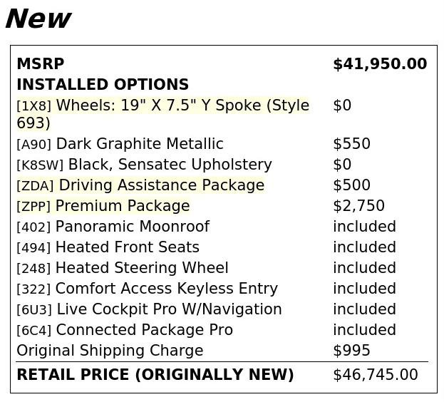 Used 2020 BMW X3 sDrive30i w/ Premium Package RWD image 4