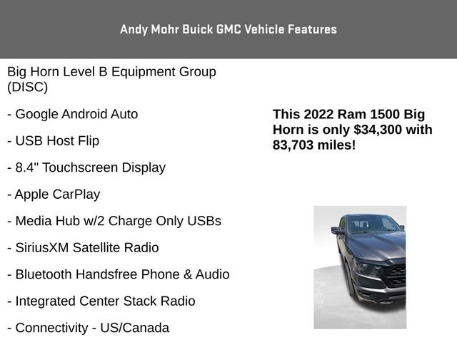 Used 2022 RAM 1500 Big Horn AWD/4WD image 16
