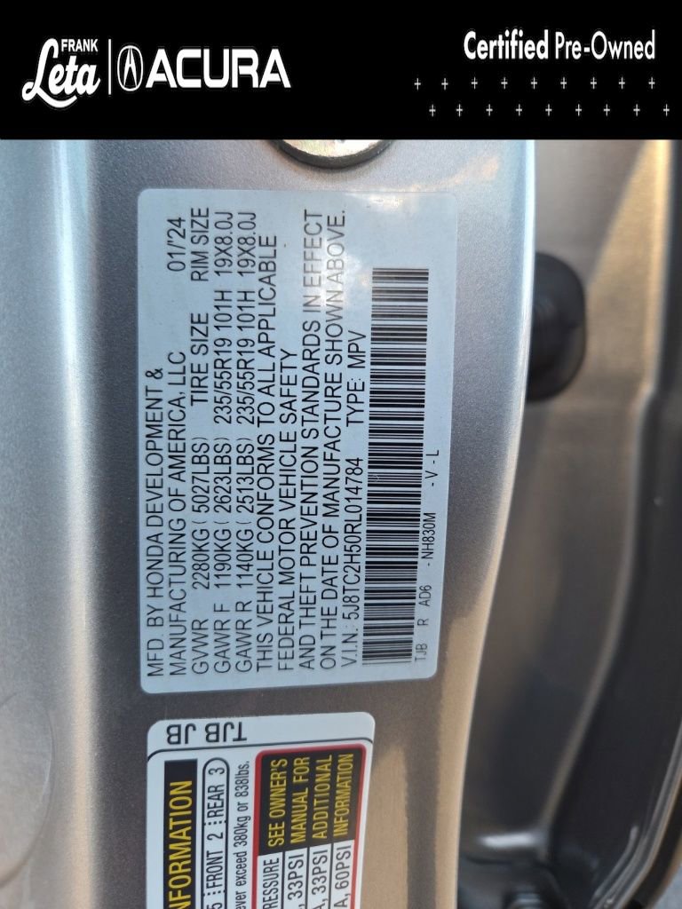 Certified 2024 Acura RDX w/ Technology Package image 34