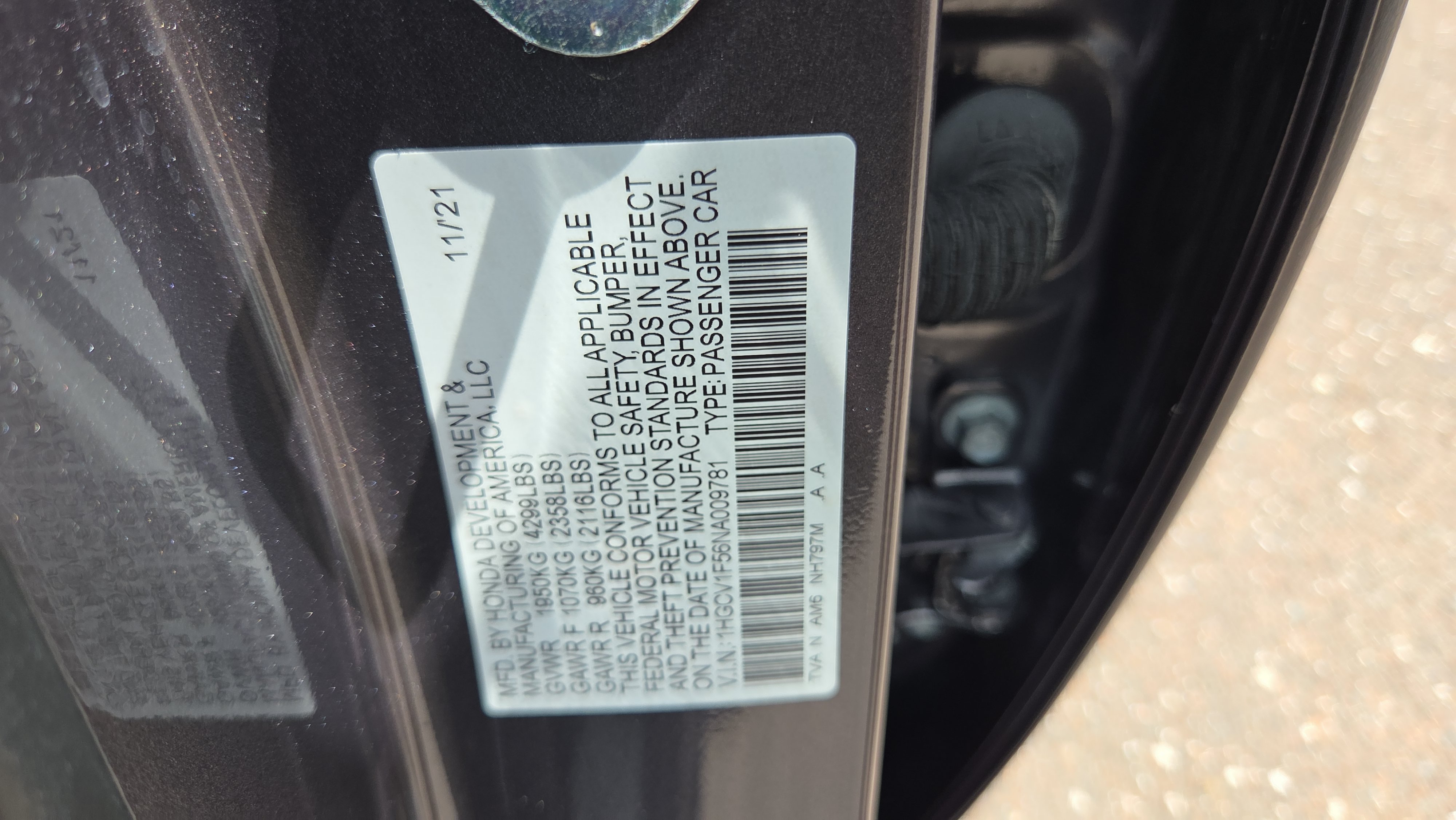 Certified 2022 Honda Accord EX-L image 21
