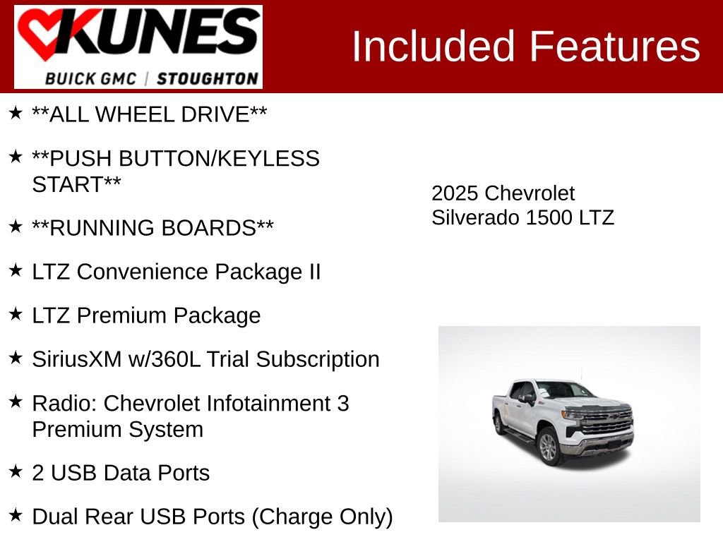 Used 2025 Chevrolet Silverado 1500 LTZ w/ LTZ Premium Package image 3