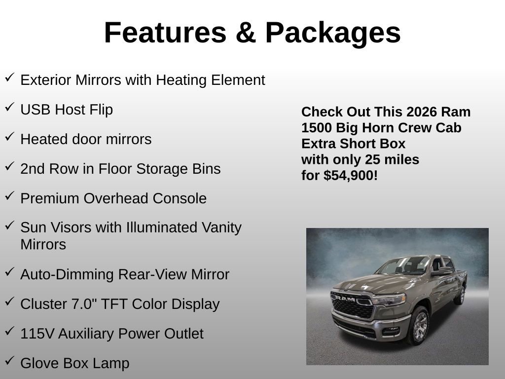Used 2026 RAM 1500 Big Horn AWD/4WD image 21