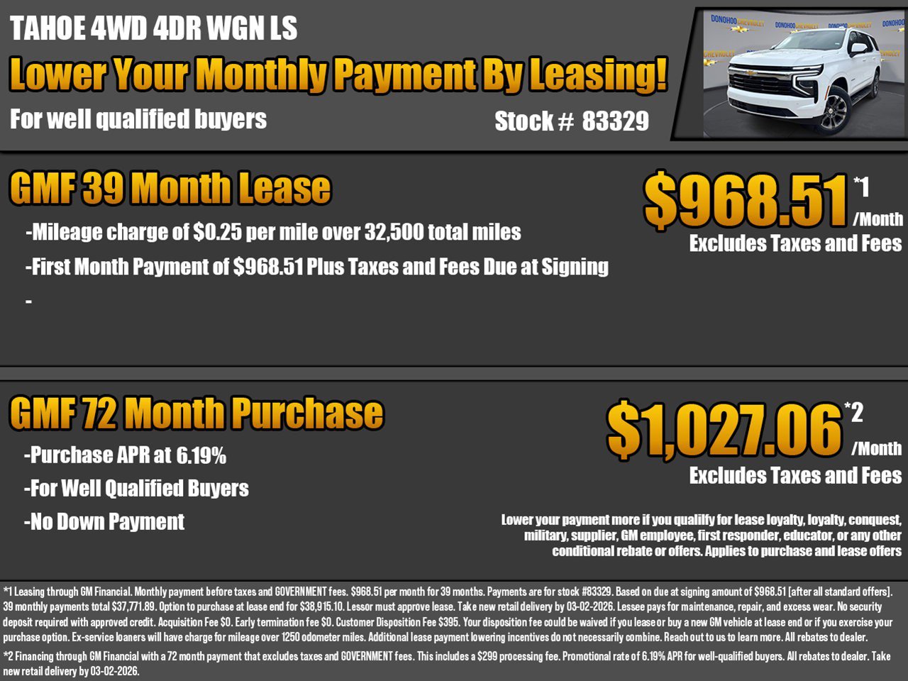 New 2026 Chevrolet Tahoe LS image 2