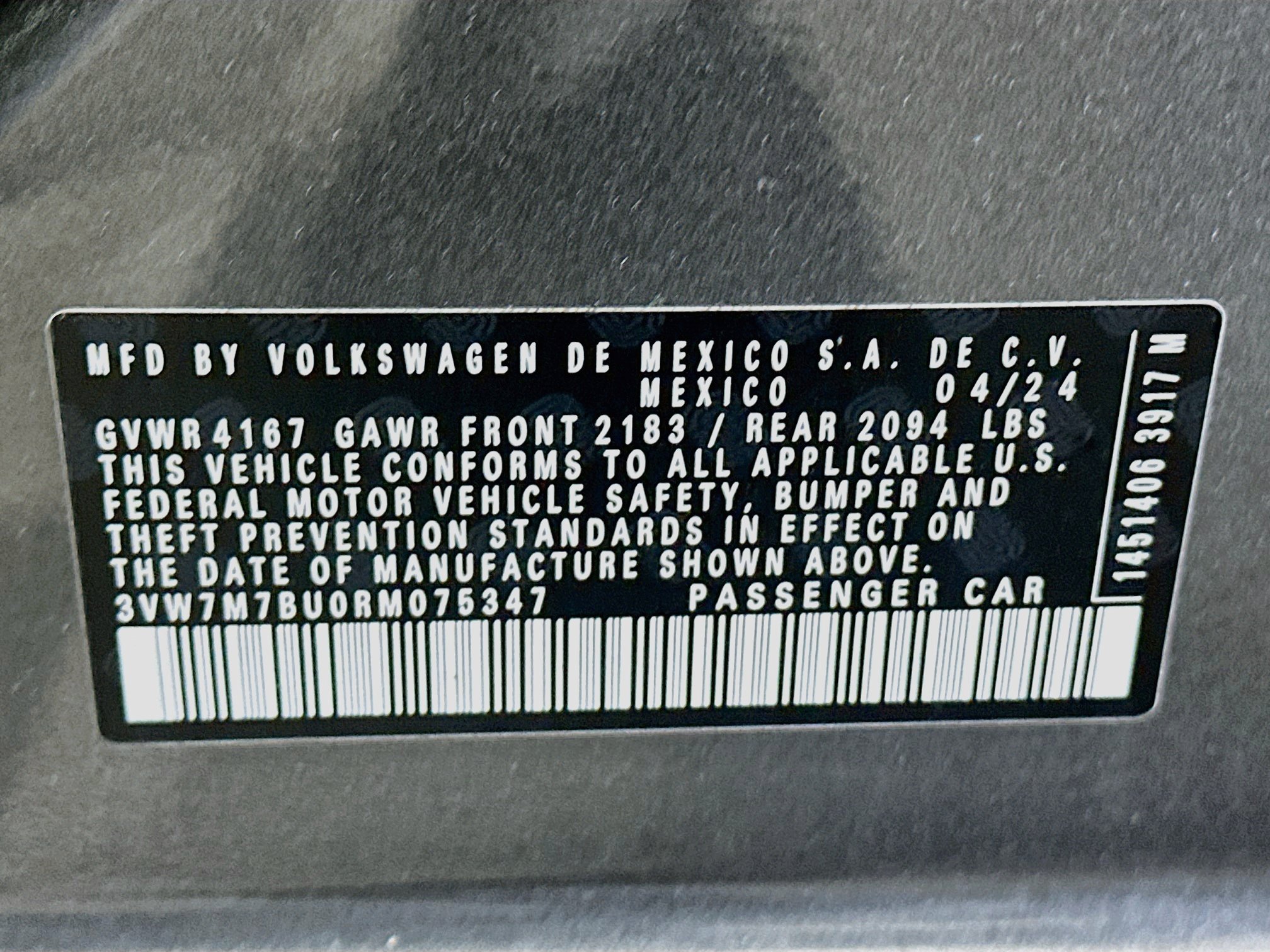 Used 2024 Volkswagen Jetta SE w/ Panoramic Sunroof Package FWD image 12
