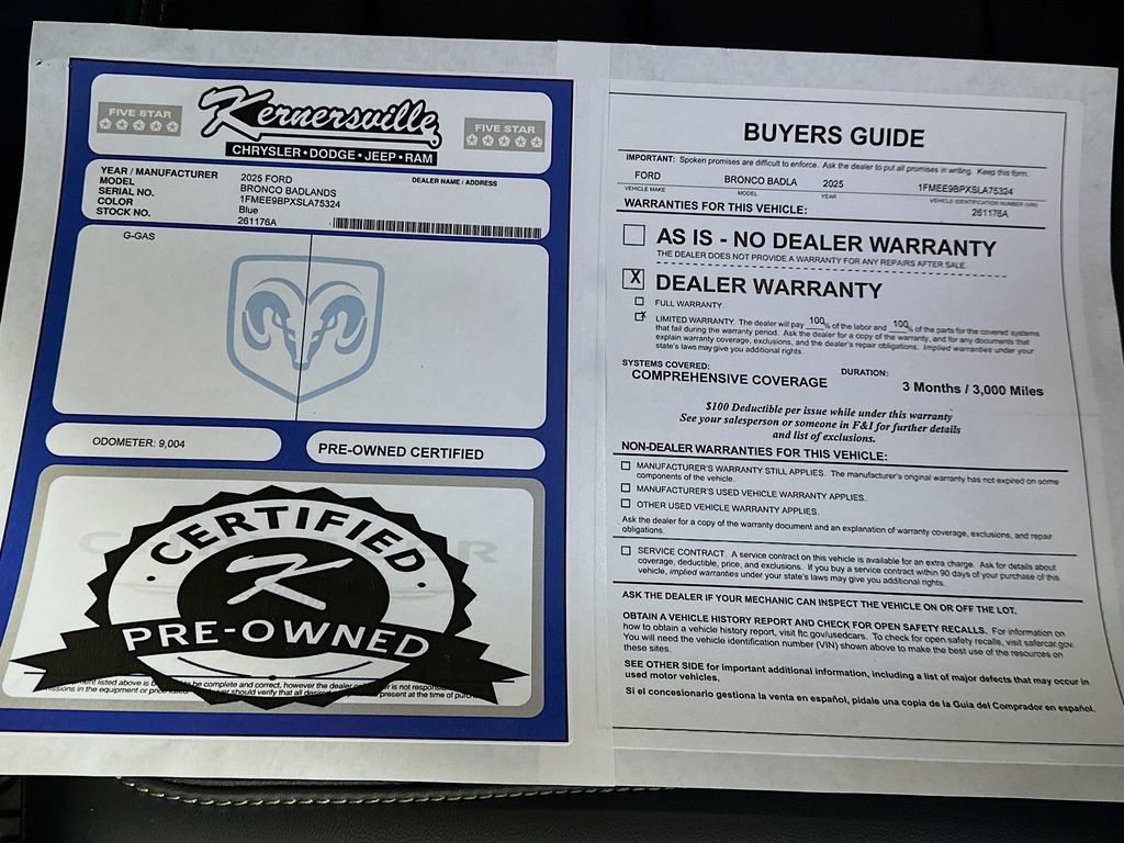Used 2025 Ford Bronco Badlands AWD/4WD image 37