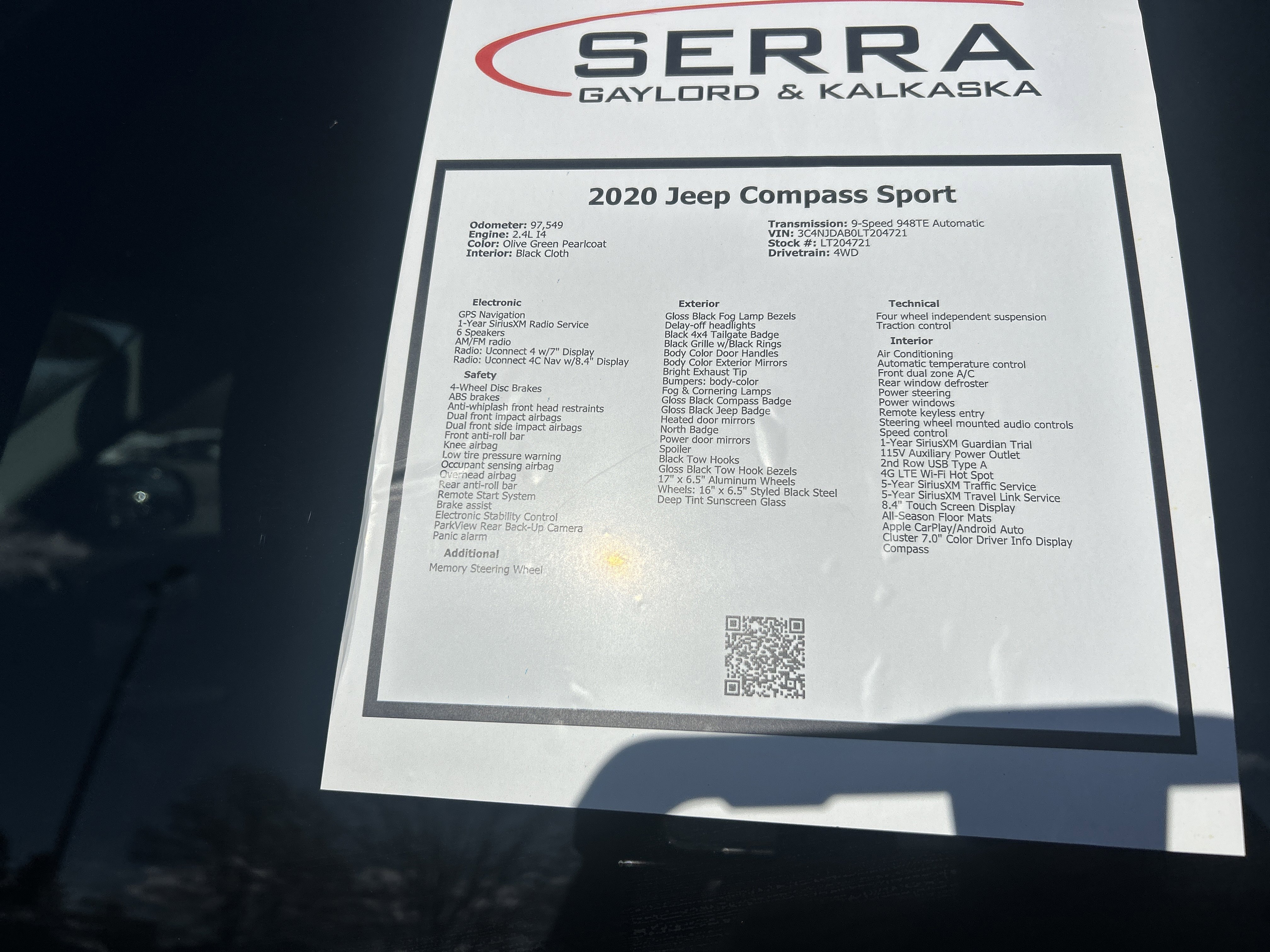 Used 2020 Jeep Compass Sport image 37