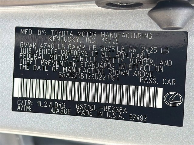 New 2025 Lexus ES 350 w/ Premium Package image 42